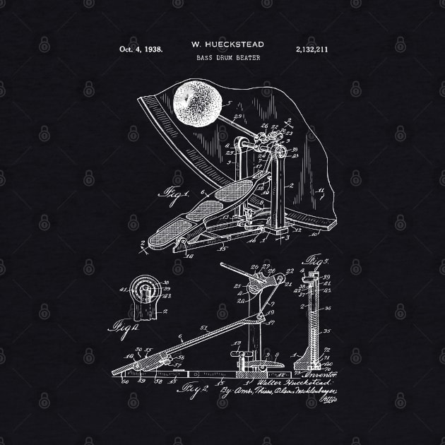 Percussion Player Gift Patent Art 1938 by MadebyDesign